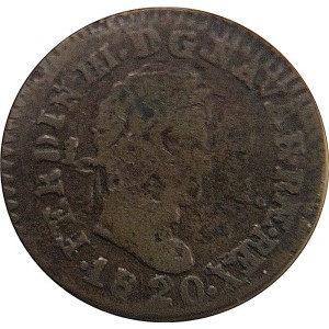 Fernando VII  1 Maravedí de 1820 de Pamplona