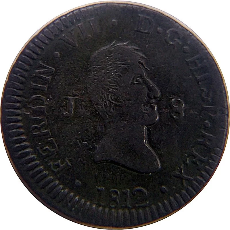Fernando VII  8 Maravedíes ceca de Jubia