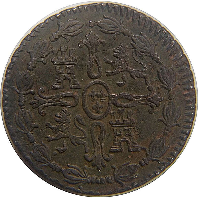 Fernando VII  8 Maravedíes ceca de Jubia 1817