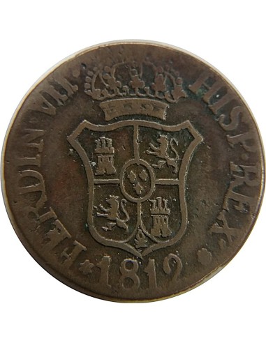 Fernando VII 3 Cuartos 1812 Barcelona