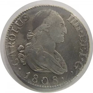 Carlos IV  2 Reales 1808 Madrid  A J