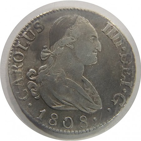 Carlos IV  2 Reales 1808 Madrid  A J