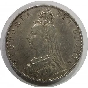 Victoria de Gran Bretaña 2 Florines 4 Chelines de 1887