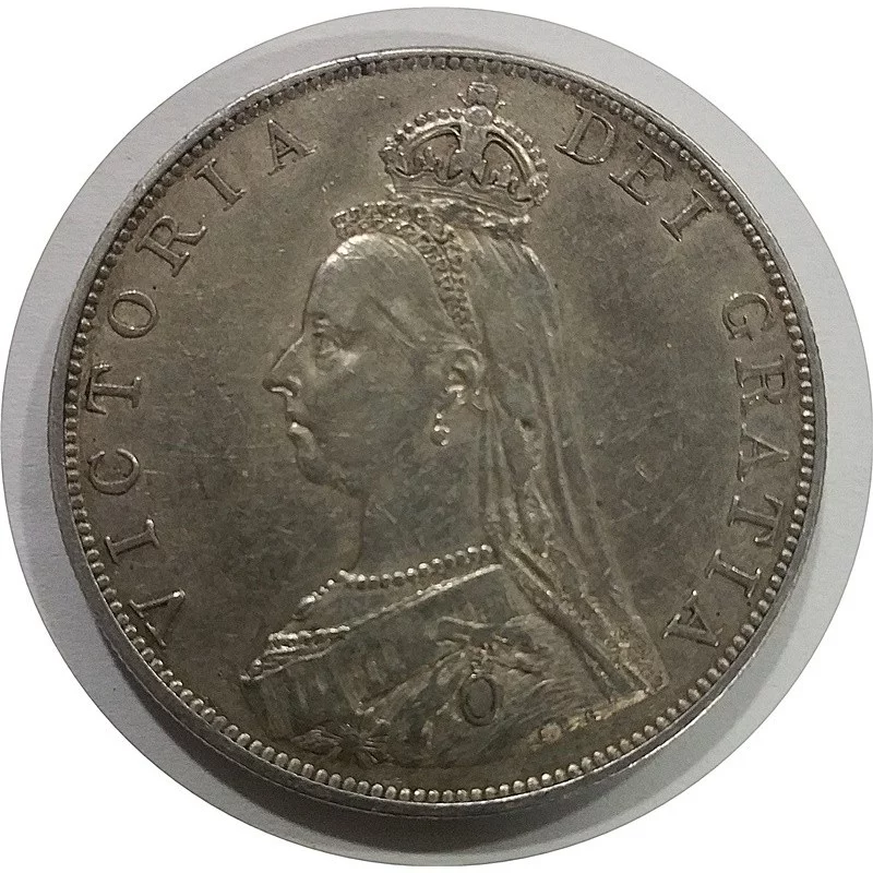 Victoria de Gran Bretaña 2 Florines 4 Chelines de 1887