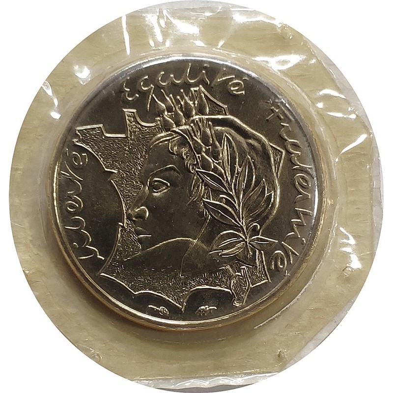 10 Francos 1986 en FDC Precintada por Le Monnaie de Paris