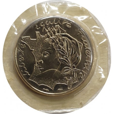 10 Francos 1986 en FDC Precintada por Le Monnaie de Paris