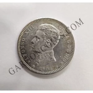 Alfonso XIII  1 Peseta 1904 *19*04  S/C