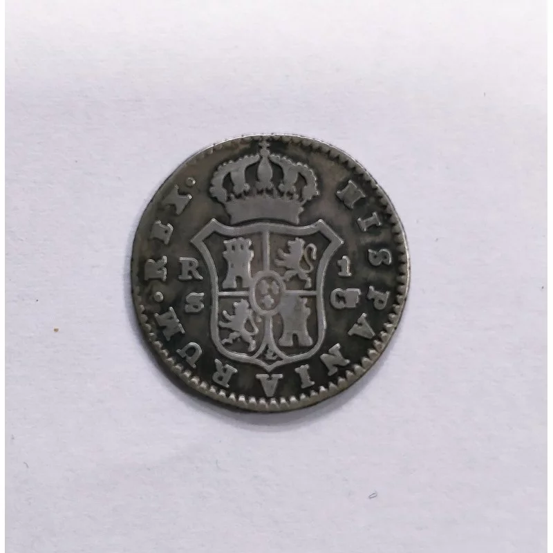 RARA  Carlos III  1 Real de Sevilla CF de 1782 Calicó 1661