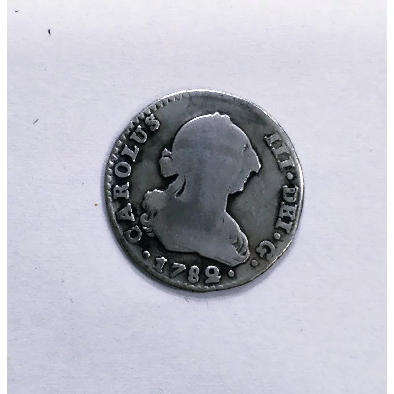 RARA  Carlos III  1 Real de Sevilla CF de 1782 Calicó 1661