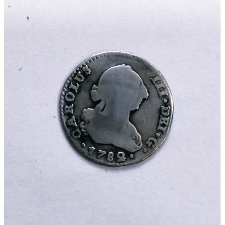 RARA  Carlos III  1 Real de Sevilla CF de 1782 Calicó 1661