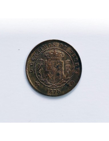 Carlos VII 5 Céntimos 1875 Bruselas EBC/SC-