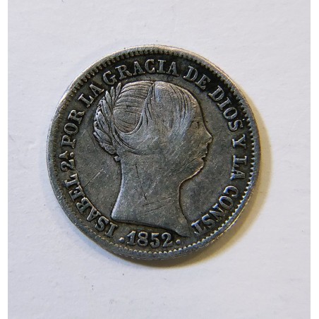 Isabel II 1 Real de 1852 ceca de Madrid