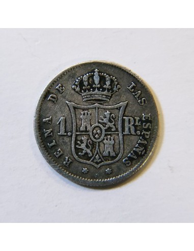 Isabel II 1 Real de 1852 ceca de Madrid