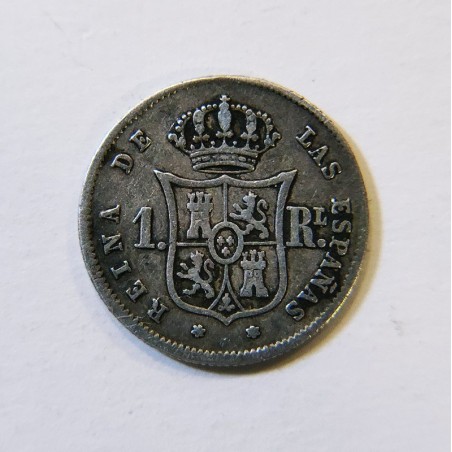 Isabel II 1 Real de 1852 ceca de Madrid