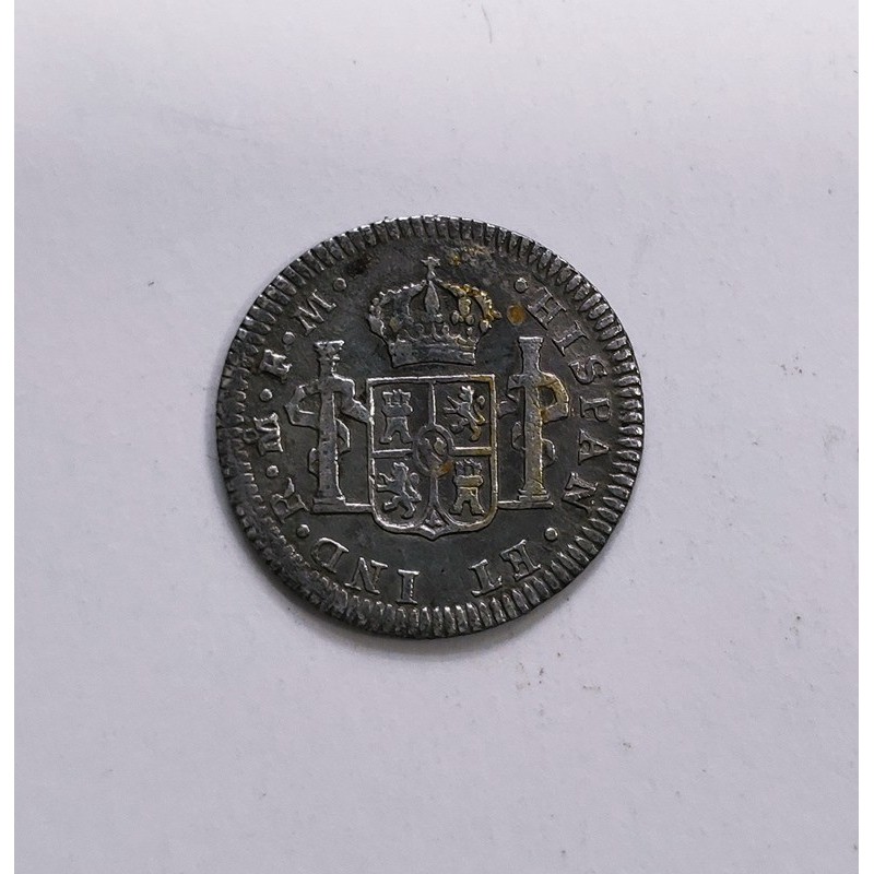Carlos III  1/2 Real 1786 ceca de Méjico F M