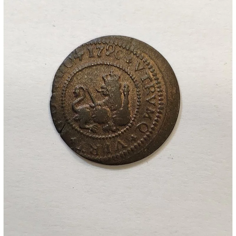 Felipe V  2 Maravedis 1720 Barcelona EBC