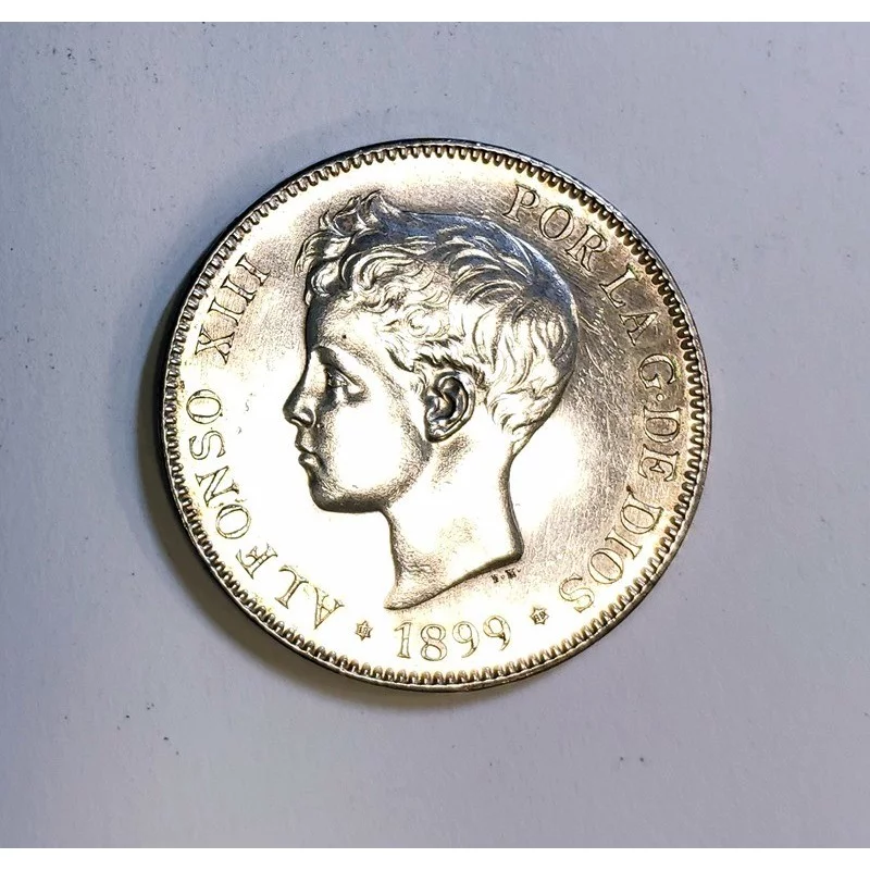 Alfonso XIII  5 Pesetas 1899 SG V S/C
