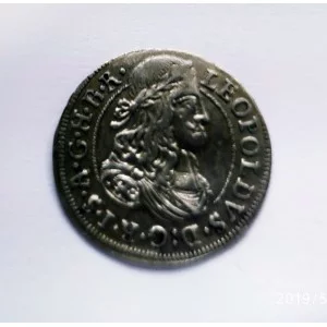 Leopoldo I de Habsburgo  3 Kreuzer del 1674  EBC