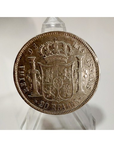 Isabel 2ª  20 Reales 1855 Madrid EBC