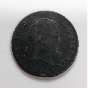 Fernando VII 8 maravedis Jubia 1826