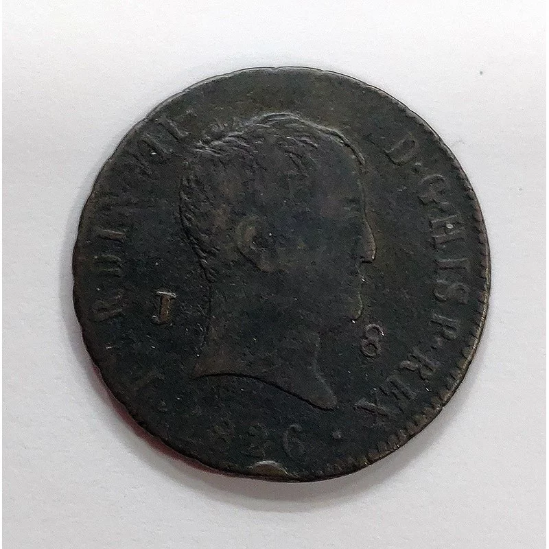 Fernando VII 8 maravedis Jubia 1826