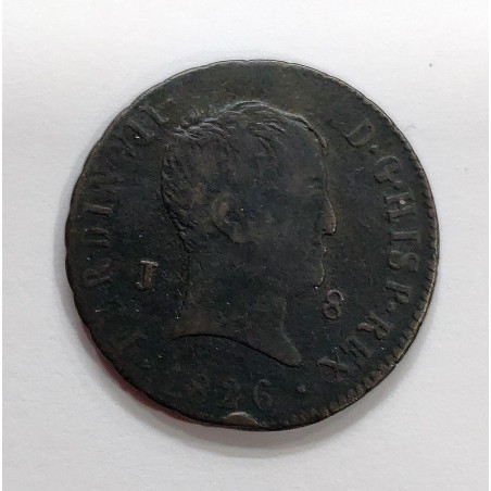 Fernando VII 8 maravedis Jubia 1826
