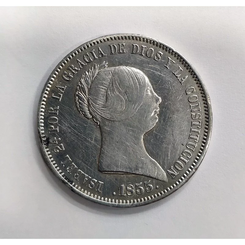 Isabel 2ª  20 Reales 1855 Madrid 