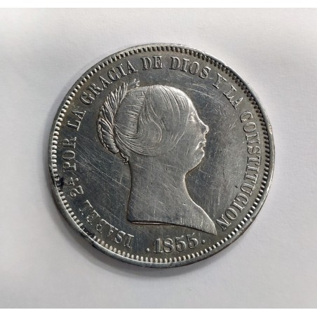 Isabel 2ª  20 Reales 1855 Madrid 