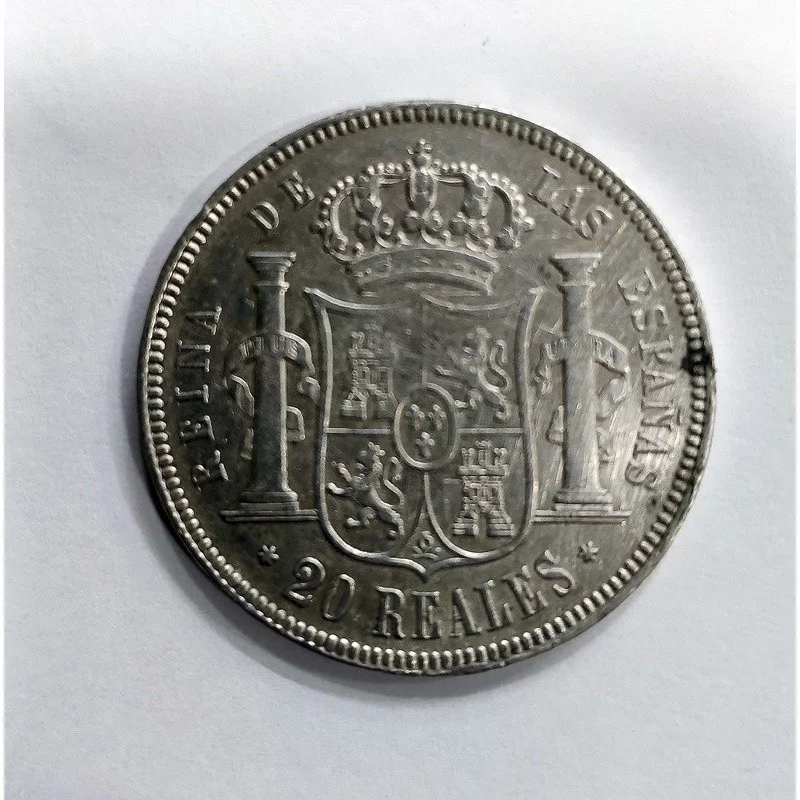 Isabel 2ª  20 Reales 1855 Madrid 