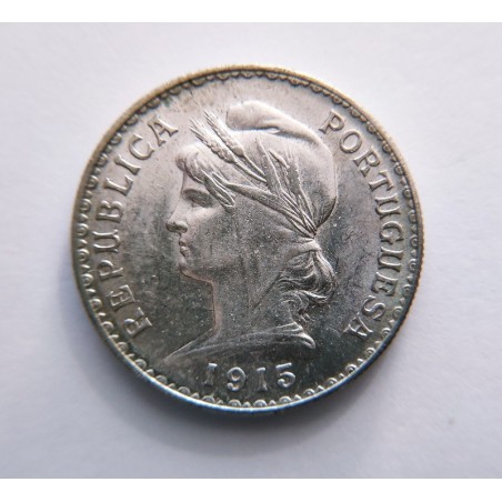 Portugal  1 Escudo 1915 Km 564  sin circular