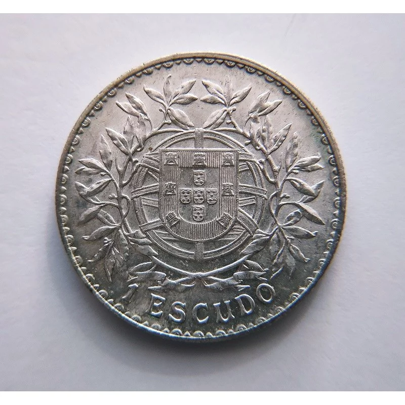 Portugal  1 Escudo 1915 Km 564  sin circular
