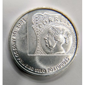 Portugal 5 EURO 2003  150 Años del 1er sello portugués