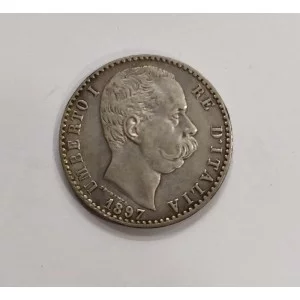 Italia  2 Liras Umberto I 1897 Roma EBC+
