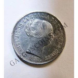 Isabel II 1 Real de 1852 de Madrid en EBC