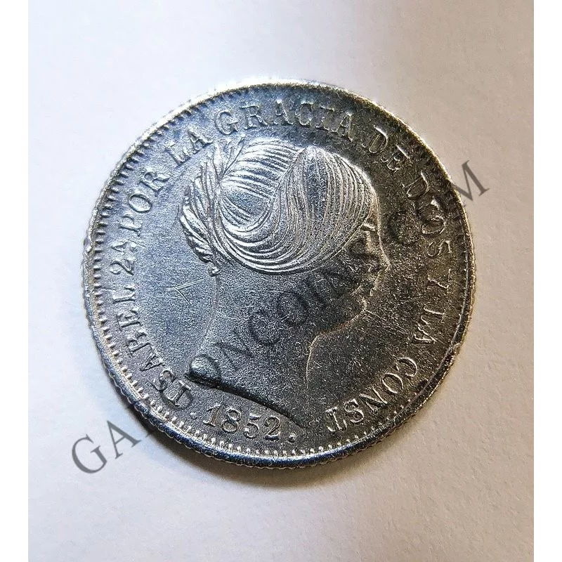Isabel II 1 Real de 1852 de Madrid en EBC