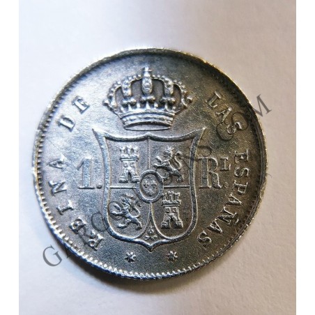 Isabel II 1 Real de 1852 de Madrid en EBC