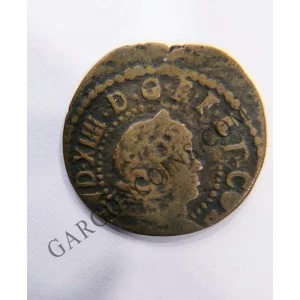 Seiseno de Luis XIV Rey de Francia y Cataluña 1649 Ceca de Barcelona