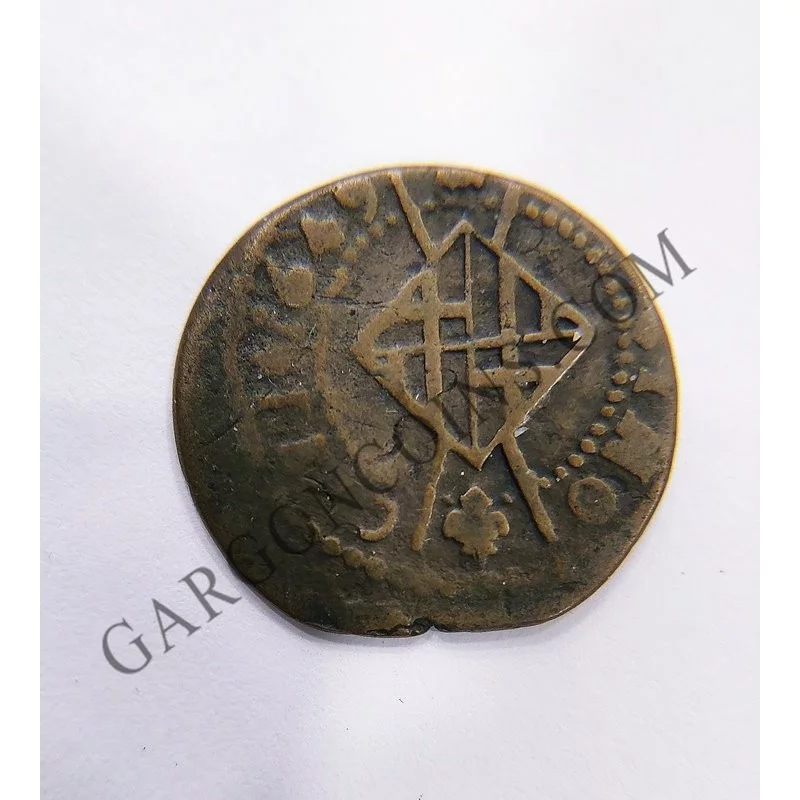 Seiseno de Luis XIV Rey de Francia y Cataluña 1649 Ceca de Barcelona