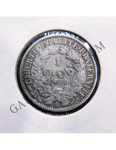 Francia 1 Franco 1888 A  Republica 