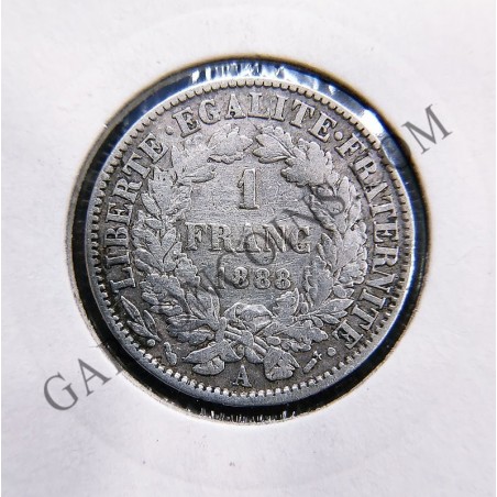 Francia 1 Franco 1888 A  Republica 