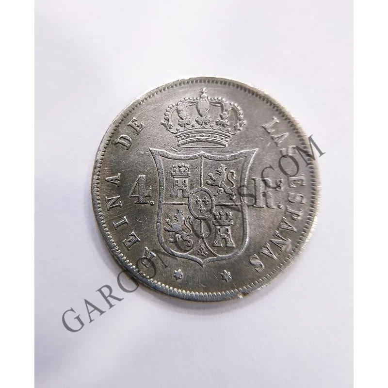 Isabel 2ª 4 reales de Madrid de 1864 MBC