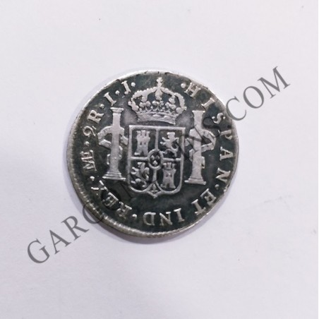 Carlos IV 2 Reales 1795 Lima IJ