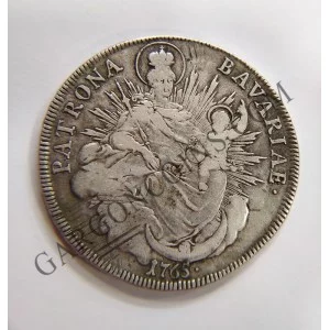 Thaler de Baviera de Maximiliam Joseph del 1765
