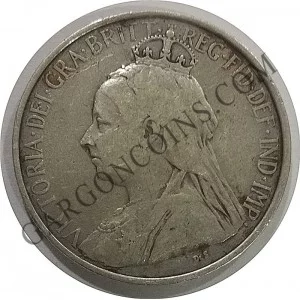 Chipre dominacion Inglesa 18 piastres del 1901