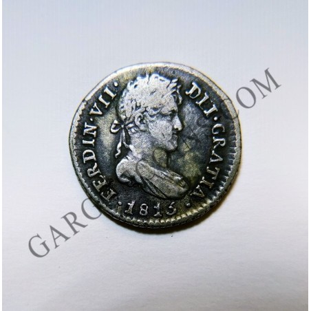 Fernando VII 1/2 real 1815 Madrid GJ
