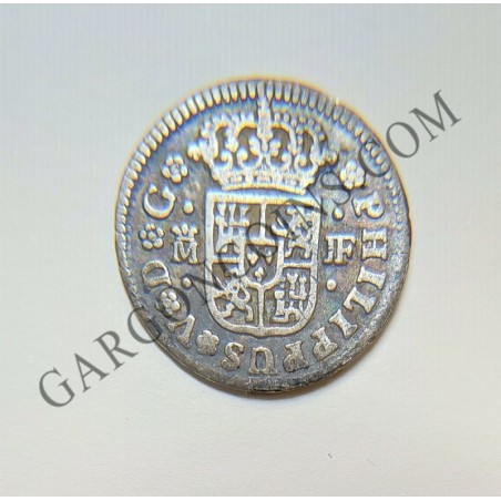 Felipe V  1/2 Real de Madrid  1738 ensayadores J F