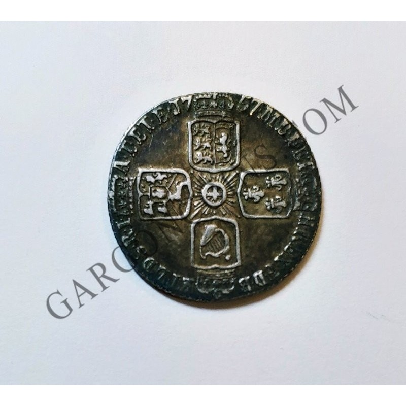 Gran Bretaña Great Britain George II 6 Pence del  1757