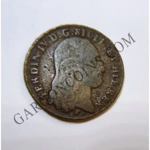 Italia Reino de Napoles Ferdinand IV 8 Tornesi 1797