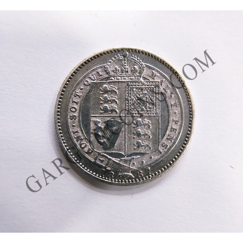 Gran Bretaña 1 Shilling Reina Victoria 1887 EBC Great Britain