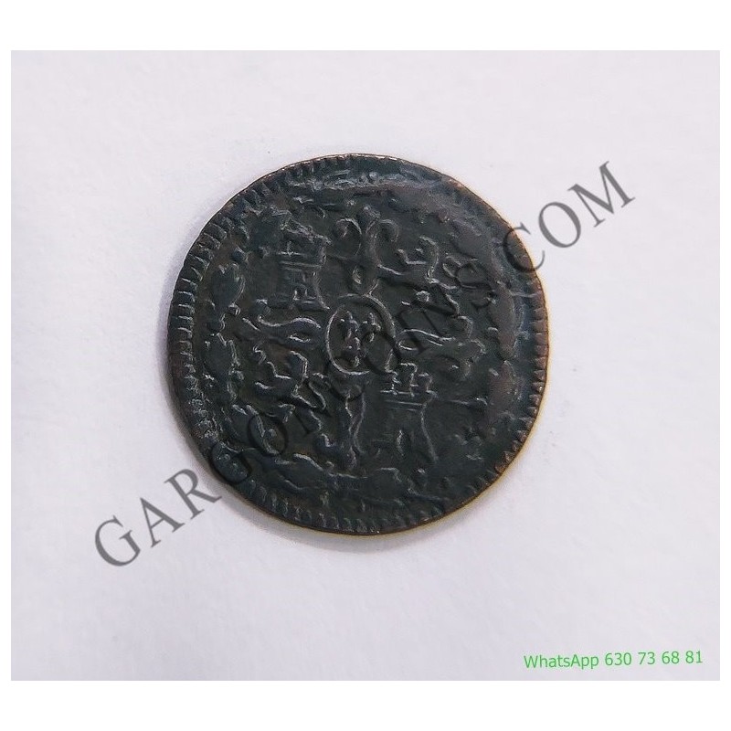 Fernando VII 2 Maravedis Jubia 1817 EBC